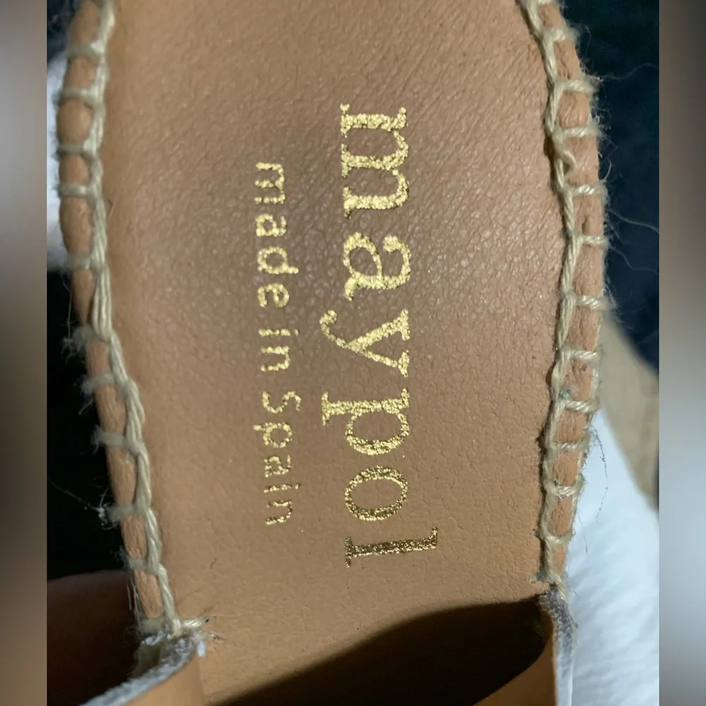 Maypol 7.5 White Leather Sandals - Picture 2 of 9